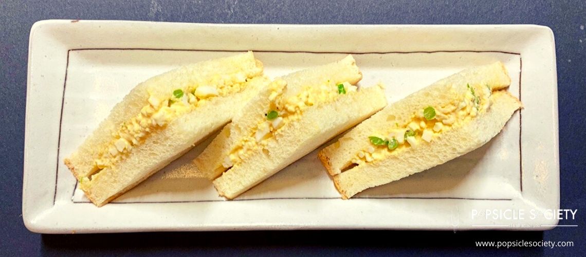 Tramezzini eggs and asparagus