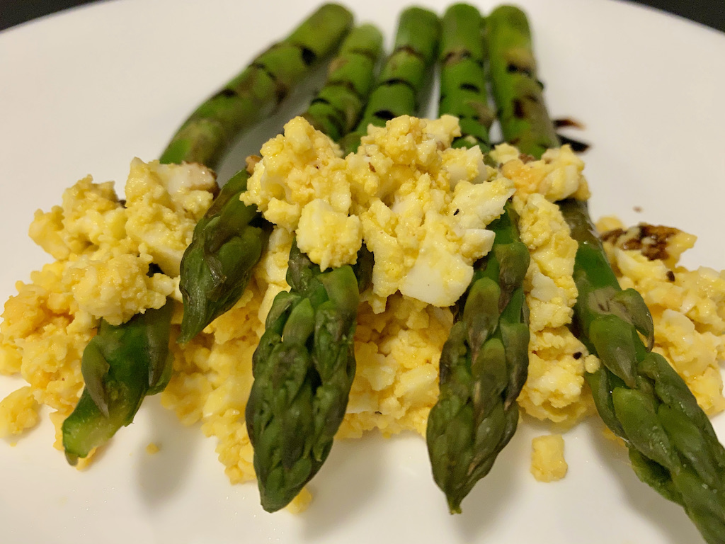 Eggs and asparagus