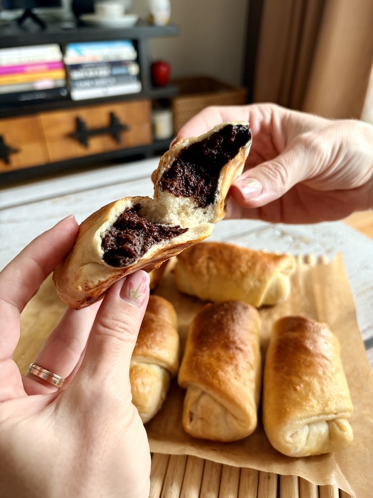 Fluffy Chocolate-Filled Rolls